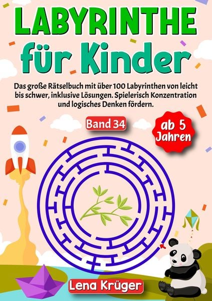 Labyrinthe für Kinder ab 5 Jahren - Band 34, Taschenbuch von Lena Krüger, Tredition, 9783384183569