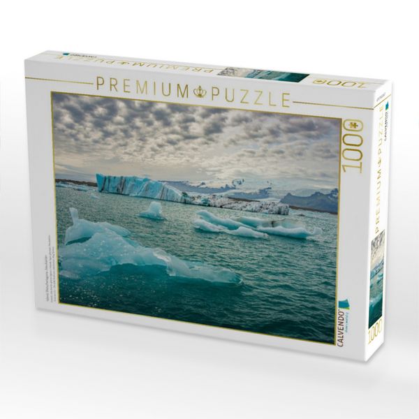 Produktbild: CALVENDO Puzzle Island, Gletscherlagune J&ouml;kuls&aacute;rl&oacute;n | 1000 Teile Lege-Gr&ouml;&szlig;e 64x48cm Foto-Puzzle f&uuml;r gl&uuml;ckliche Stunden