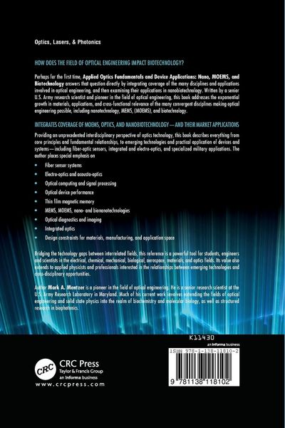 Produktbild: Applied Optics Fundamentals and Device Applications