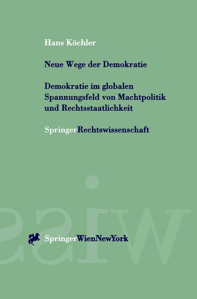 Produktbild: Neue Wege der Demokratie