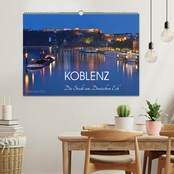 Produktbild: Koblenz Die Stadt am Deutschen Eck (Wandkalender 2026 DIN A2 quer), CALVENDO Monatskalender