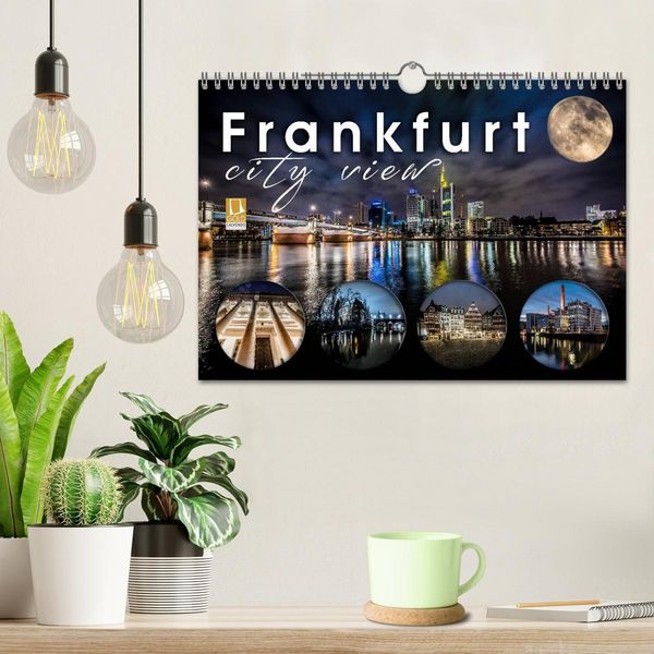 Produktbild: Frankfurt city view (Wandkalender 2026 DIN A4 quer), CALVENDO Monatskalender