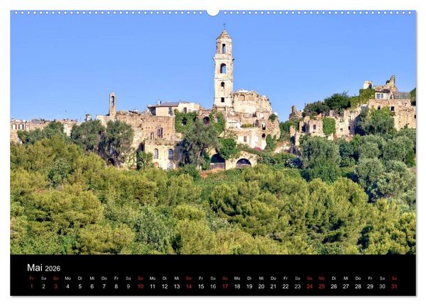 Produktbild: Ligurien - die italienische Riviera (Wandkalender 2026 DIN A2 quer), CALVENDO Monatskalender