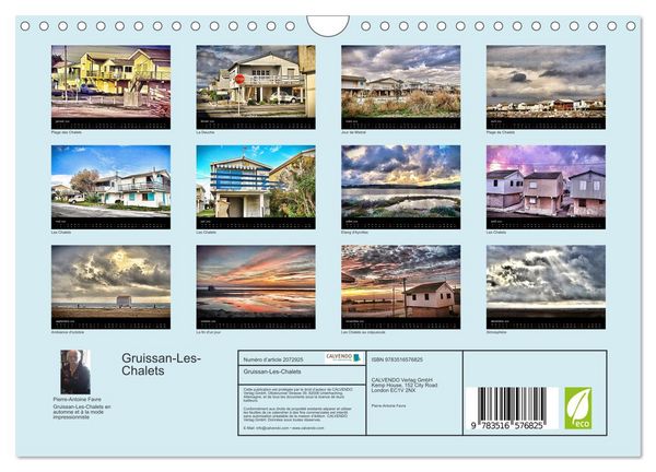 Produktbild: Gruissan-Les-Chalets (Calendrier mural 2026 DIN A4 vertical), CALVENDO calendrier mensuel