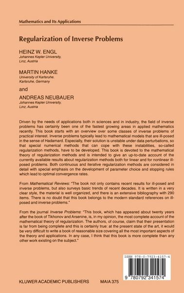 Produktbild: Regularization of Inverse Problems