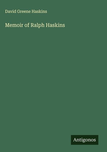 Produktbild: Memoir of Ralph Haskins
