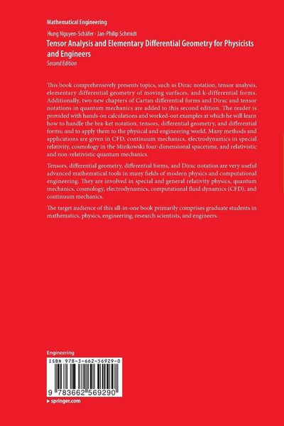 Produktbild: Tensor Analysis and Elementary Differential Geometry for Physicists and Engineers