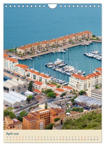 Produktbild: Gibraltar - Die Heimat der Berberaffen auf dem Rock (Wandkalender 2026 DIN A4 hoch), CALVENDO Monatskalender