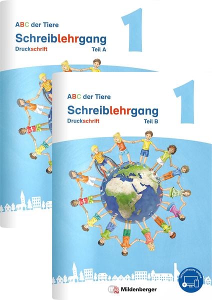 Produktbild: ABC der Tiere 1 Neubearbeitung &ndash; Schreiblehrgang Druckschrift, Teil A und B