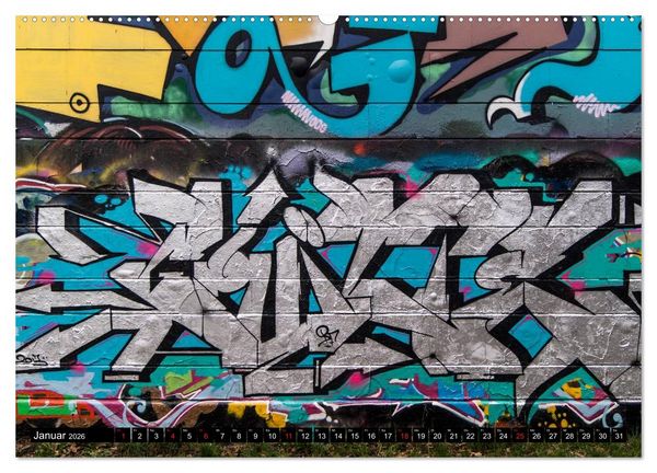 Produktbild: Streetart am Wiener Donaukanal (Wandkalender 2026 DIN A2 quer), CALVENDO Monatskalender