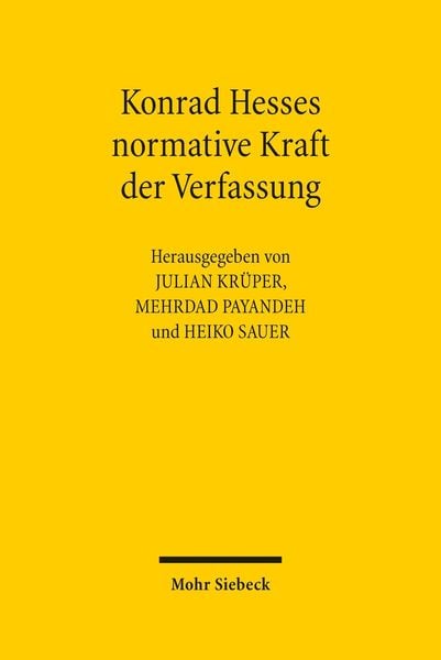 Produktbild: Konrad Hesses normative Kraft der Verfassung