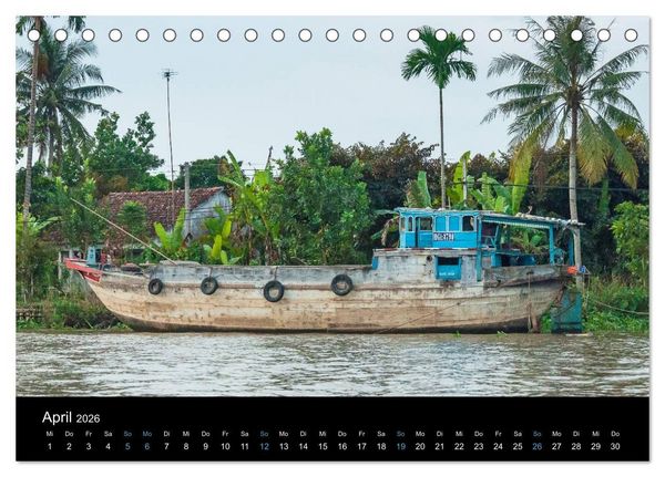 Produktbild: Das Mekong-Delta (Tischkalender 2026 DIN A5 quer), CALVENDO Monatskalender
