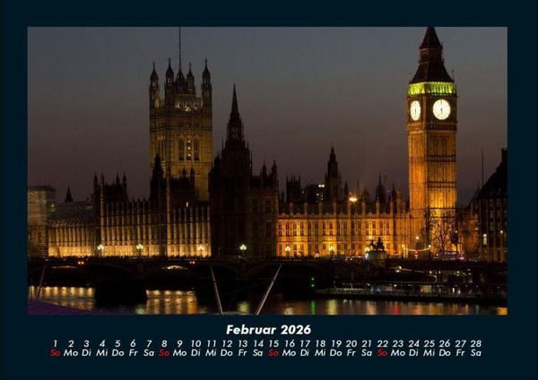 Produktbild: London 2026 Fotokalender DIN A4