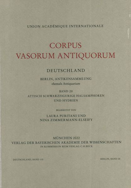 Produktbild: Corpus Vasorum Antiquorum Deutschland Bd. 110: Berlin Band 20