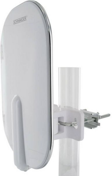 Produktbild: Schwaiger DTA4000 Aktive DVB-T/T2 Flachantenne Au&szlig;enbereich Verst&auml;rkung: 36 dB Wei&szlig;