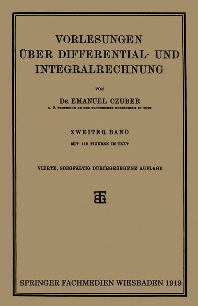 Produktbild: Vorlesungen &Uuml;ber Differential- und Integralrechnung