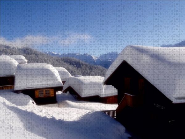 Produktbild: CALVENDO Puzzle Auf der Bettmeralp / Wallis 1000 Teile Lege-Gr&ouml;&szlig;e 64 x 48 cm Foto-Puzzle Bild von Susan Michel