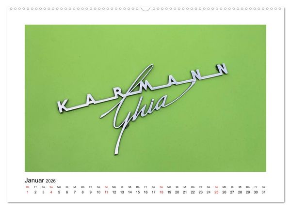 Produktbild: Eine Legende lebt, der Karmann-Ghia (Wandkalender 2026 DIN A2 quer), CALVENDO Monatskalender