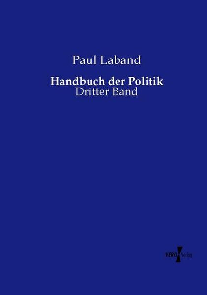 Produktbild: Handbuch der Politik