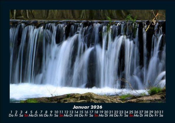 Produktbild: Wasserf&auml;lle 2026 Fotokalender DIN A5