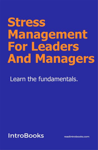 Produktbild: Stress Management For Leaders And Managers