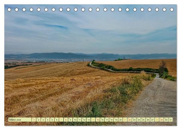 Produktbild: Jakobsweg - pilgern auf dem Camino de Santiago (Tischkalender 2026 DIN A5 quer), CALVENDO Monatskalender