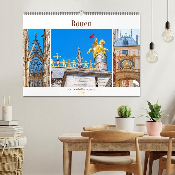 Produktbild: Rouen - ein traumhaftes Reiseziel (Wandkalender 2026 DIN A2 quer), CALVENDO Monatskalender