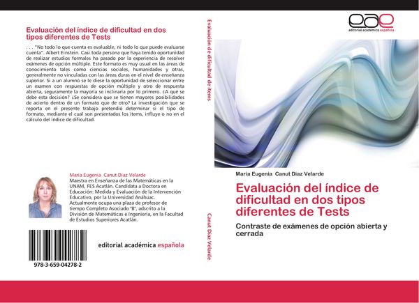 Produktbild: Evaluaci&oacute;n del &iacute;ndice de dificultad en dos tipos diferentes de Tests
