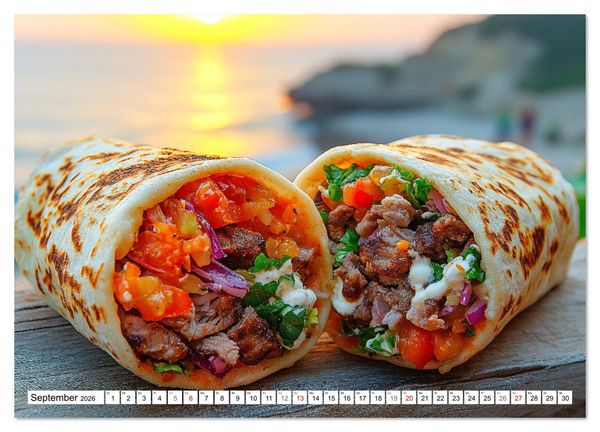 Produktbild: D&ouml;ner macht sch&ouml;ner, t&uuml;rkischer Geschmack von deinem D&ouml;nermann (Wandkalender 2026 DIN A2 quer), CALVENDO Monatskalender
