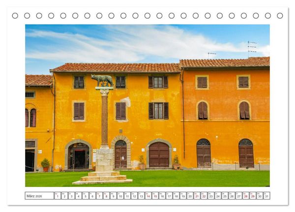 Produktbild: Pisa - wundersch&ouml;nes Reiseziel (Tischkalender 2026 DIN A5 quer), CALVENDO Monatskalender