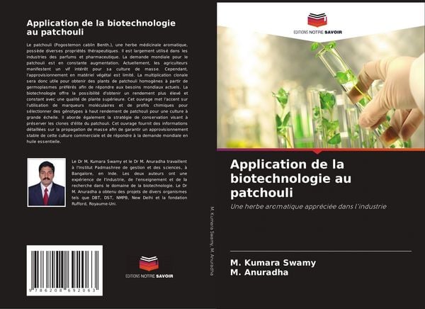 Produktbild: Application de la biotechnologie au patchouli