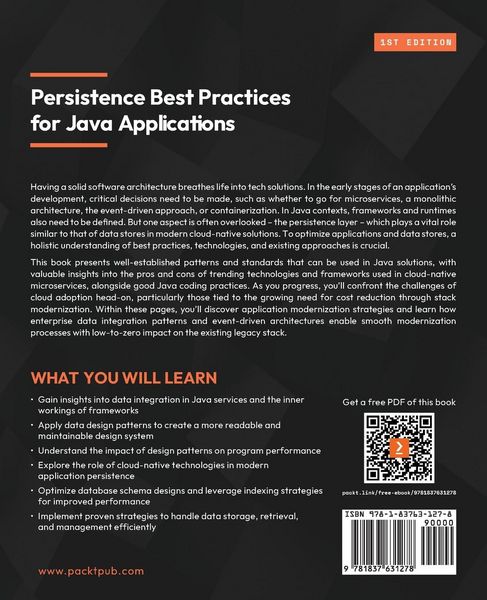 Produktbild: Persistence Best Practices for Java Applications