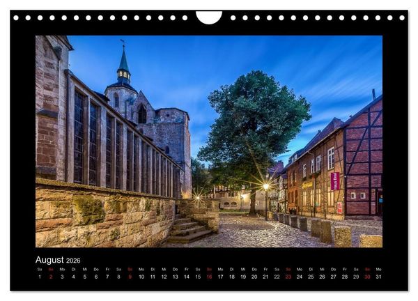 Produktbild: BRAUNSCHWEIG - Abendliche Impressionen (Wandkalender 2026 DIN A4 quer), CALVENDO Monatskalender