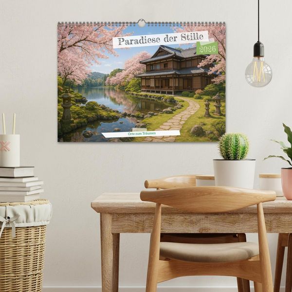Produktbild: Paradiese der Stille - Orte zum Tr&auml;umen (Wandkalender 2026 DIN A3 quer), CALVENDO Monatskalender