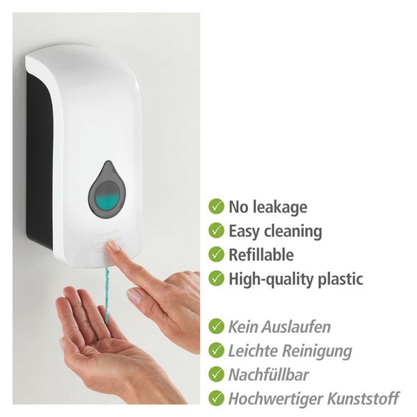 Produktbild: Desinfektionsmittel-Spender Mod. Ranera L Wei&szlig;, F&uuml;llmenge: 740 ml