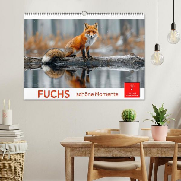 Produktbild: Fuchs - sch&ouml;ne Momente (Wandkalender 2026 DIN A2 quer), CALVENDO Monatskalender