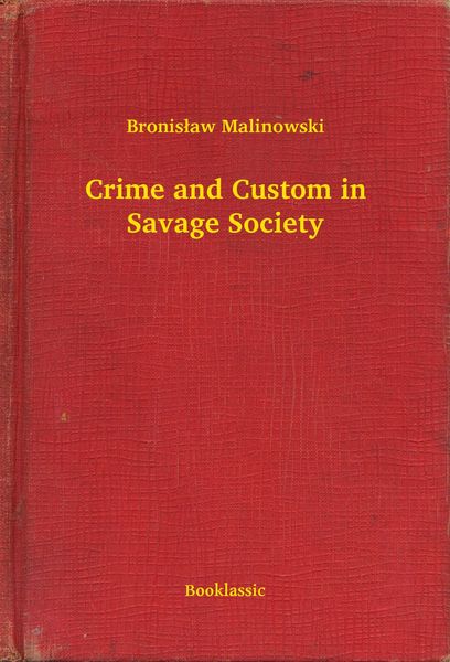 Produktbild: Crime and Custom in Savage Society