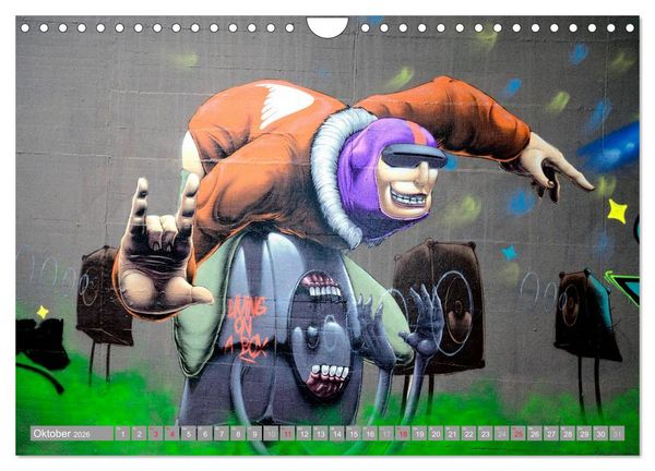 Produktbild: Graffiti ist Kult (Wandkalender 2026 DIN A4 quer), CALVENDO Monatskalender
