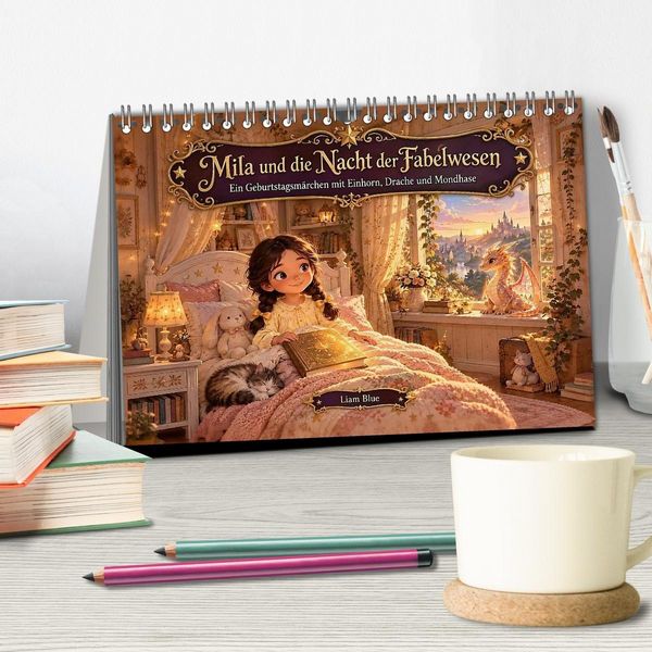 Produktbild: Mila und die Nacht der Fabelwesen (Tischkalender 2027 DIN A5 quer), CALVENDO Monatskalender