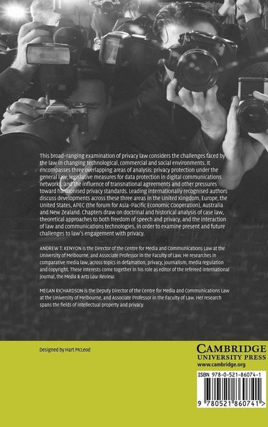 Produktbild: New Dimensions in Privacy Law