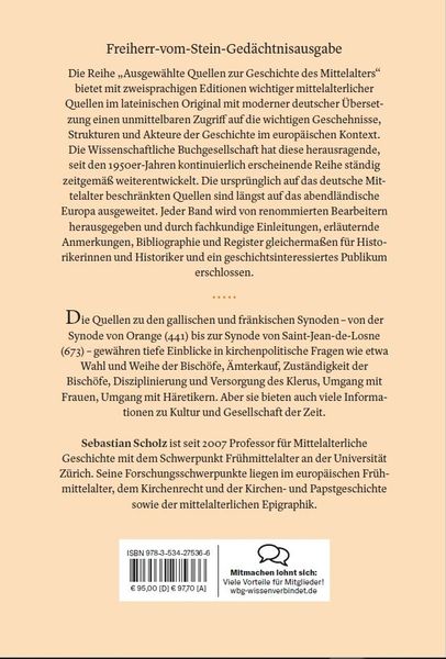 Produktbild: Ausgew&auml;hlte Synoden Galliens und des merowingischen Frankenreichs