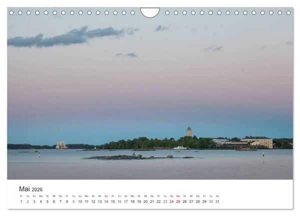 Produktbild: Helsinki - Hauptstadt am Finnischen Meerbusen (Wandkalender 2026 DIN A4 quer), CALVENDO Monatskalender