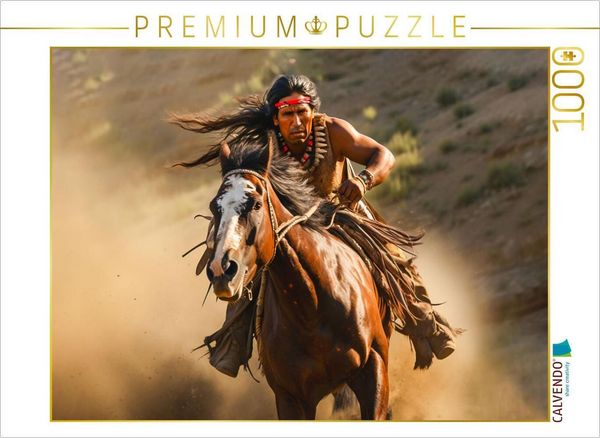 Produktbild: CALVENDO Puzzle Ein Motiv aus dem Kalender Abenteuer im Wilden Westen | 1000 Teile Lege-Gr&ouml;&szlig;e 64x48cm Foto-Puzzle f&uuml;r gl&uuml;ckliche Stunden