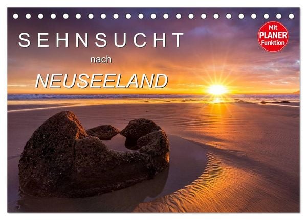 Produktbild: Sehnsucht nach Neuseeland (Tischkalender 2026 DIN A5 quer), CALVENDO Monatskalender
