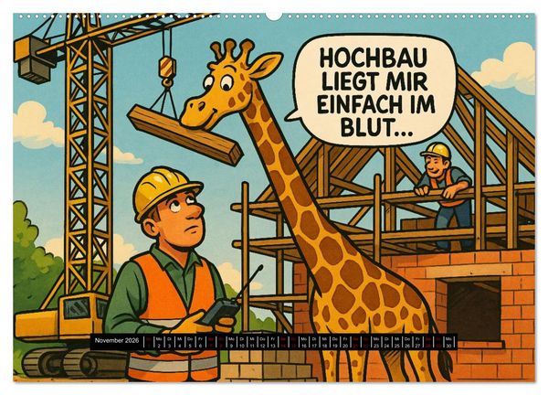 Produktbild: Tierischer Berufsalltag (hochwertiger Premium Wandkalender 2026 DIN A2 quer), Kunstdruck in Hochglanz
