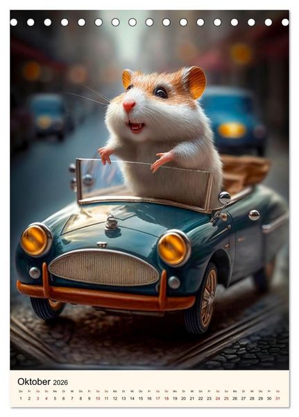Produktbild: Was f&uuml;r ein Hamster (Tischkalender 2026 DIN A5 hoch), CALVENDO Monatskalender