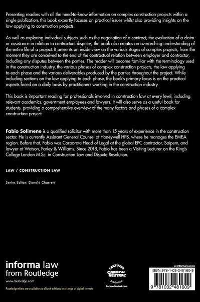 Produktbild: The Law and Practice of Complex Construction Projects