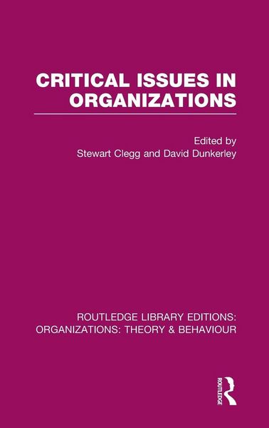 Produktbild: Critical Issues in Organizations (RLE