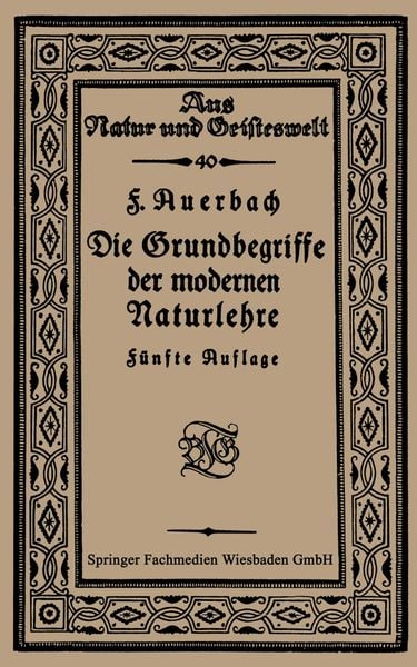 Produktbild: Die Grundbegriffe der modernen Naturlehre