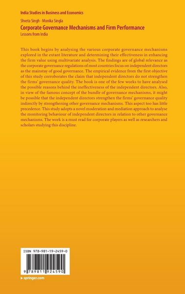 Produktbild: Corporate Governance Mechanisms and Firm Performance